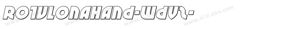 Rotulonahand-WdVz字体转换 Rotulonahand-WdVz字体转换
