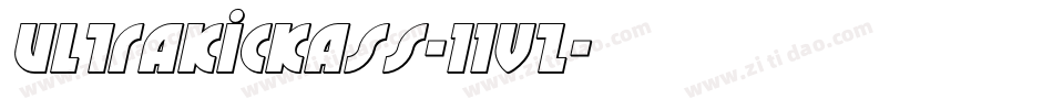 UltraKickass-11vZ字体转换
