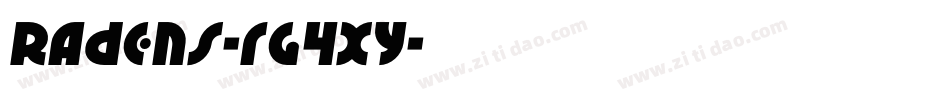 Radens-rg4xy字体转换
