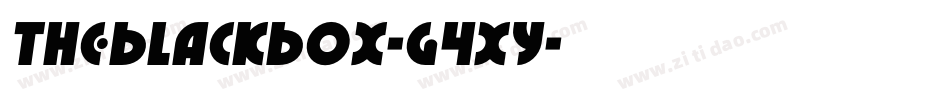 Theblackbox-G4xy字体转换
