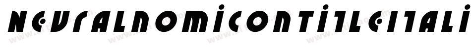 NeuralnomiconTitleItalic-KrqZ字体转换