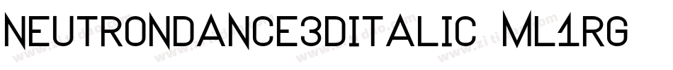 NeutronDance3DItalic-mL1rG字体转换