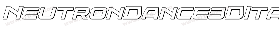 NeutronDance3DItalic-mL1rG字体转换