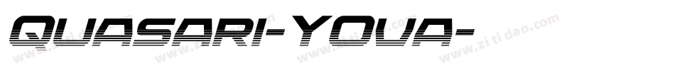Quasari-YOva字体转换