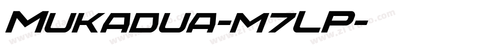Mukadua-m7LP字体转换