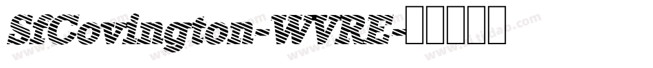 SfCovington-WVRE字体转换