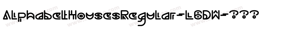 AlphabetHousesRegular-L6DW字体转换