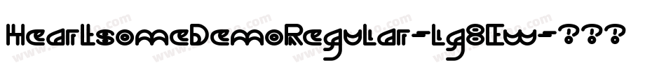 HeartsomeDemoRegular-lg8Ew字体转换