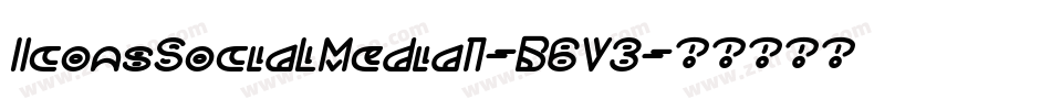 IconsSocialMedia1-B6V3字体转换