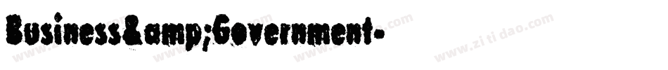 Business&Government字体转换