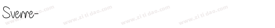 Sverre字体转换