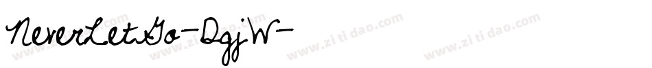NeverLetGo-DgjW字体转换