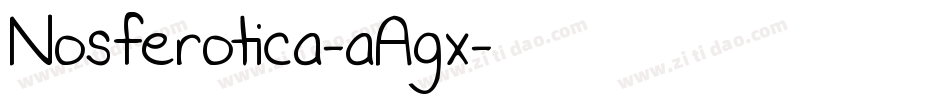 Nosferotica-aAgx字体转换