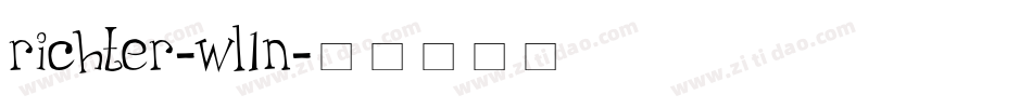 Richter-wl1n字体转换