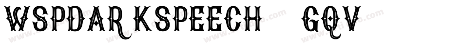 WspDarkspeech-1Gqv字体转换