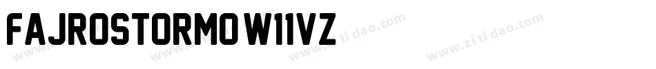 Fajrostormo-w11vZ字体转换
