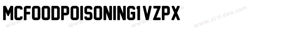 Mcfoodpoisoning1-VzPx字体转换