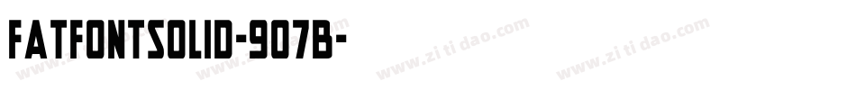 Fatfontsolid-9o7B字体转换