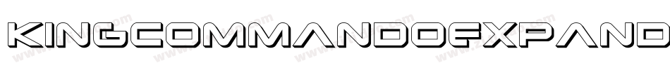 KingCommandoExpandedItalic-J3D7字体转换