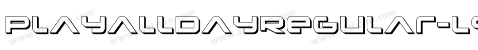 PlayalldayRegular-L9OE字体转换