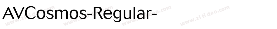 AVCosmos-Regular字体转换