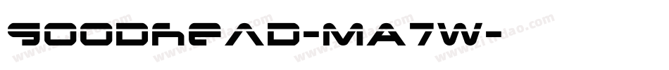 GoodHead-MA7w字体转换