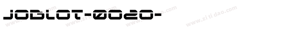 Joblot-0O2o字体转换