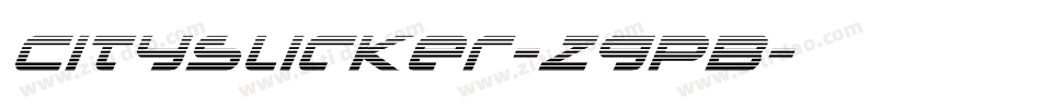 Cityslicker-ZGpB字体转换