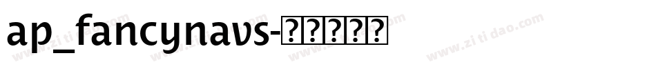 ap_fancynavs字体转换