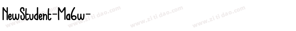 NewStudent-Ma6w字体转换