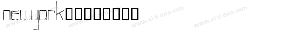 newyork字体字体转换