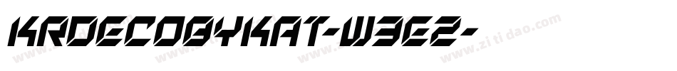 KrDecoByKat-w3eZ字体转换
