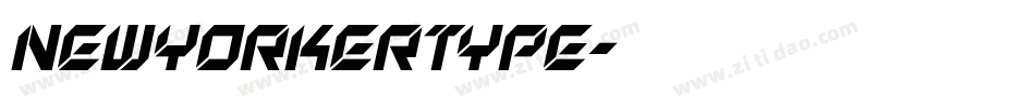 Newyorkertype字体转换