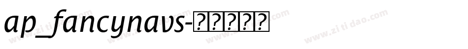ap_fancynavs字体转换