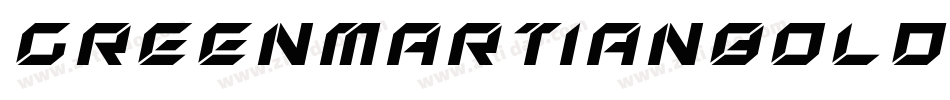 GreenMartianBold-3rZy字体转换