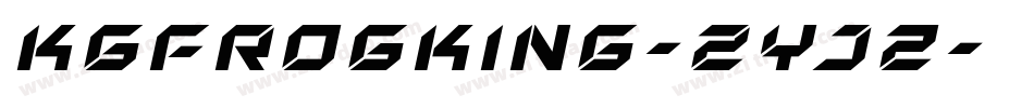 Kgfrogking-ZyJz字体转换