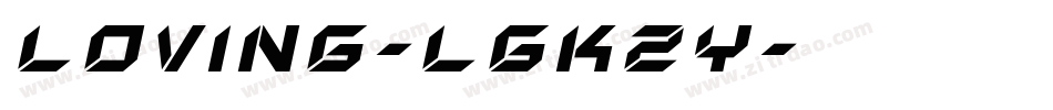 Loving-lgKZy字体转换