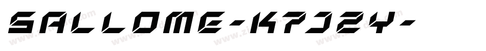 Sallome-K7JZy字体转换