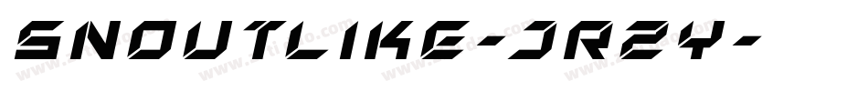 Snoutlike-jRZy字体转换 Snoutlike-jRZy字体转换