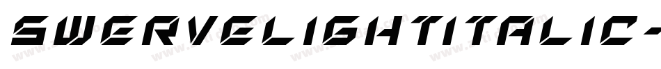 SwerveLightitalic-ZyGm字体转换
