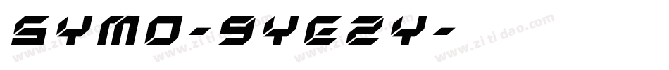 Symo-9YEZy字体转换