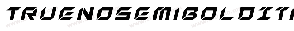 TruenoSemiboldItalic-35Zy字体转换