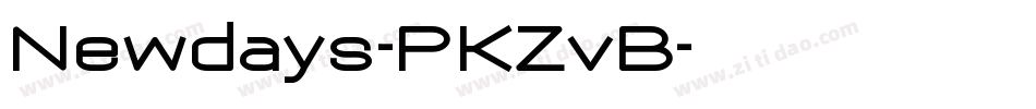 Newdays-PKZvB字体转换