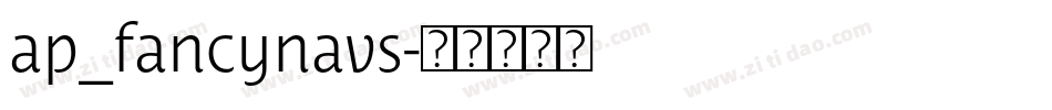 ap_fancynavs字体转换