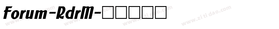 Forum-RdrM字体转换