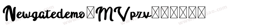 Newgatedemo-MVpzv字体转换