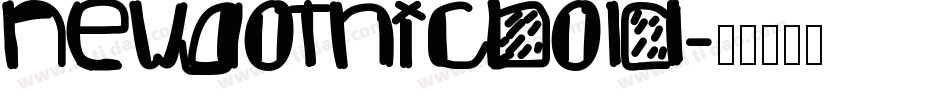 newgothicbold字体转换