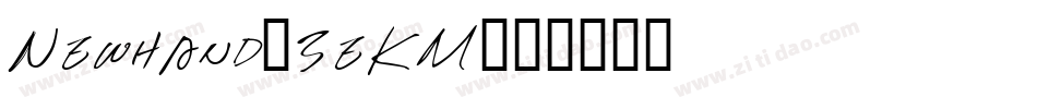 Newhand-3eKM字体转换