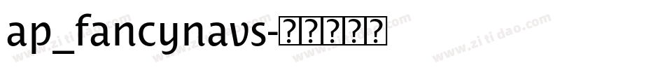 ap_fancynavs字体转换