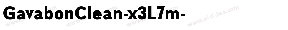 GavabonClean-x3L7m字体转换 GavabonClean-x3L7m字体转换